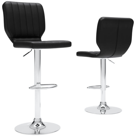 Pollzen Black Barstool Set (Set of 2 )D121-230