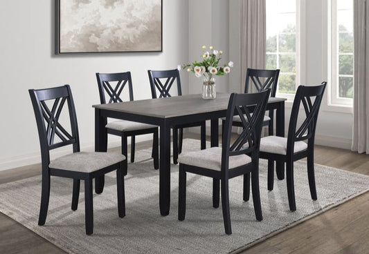 Eloise Grey 7pc Dining Room Set 2430