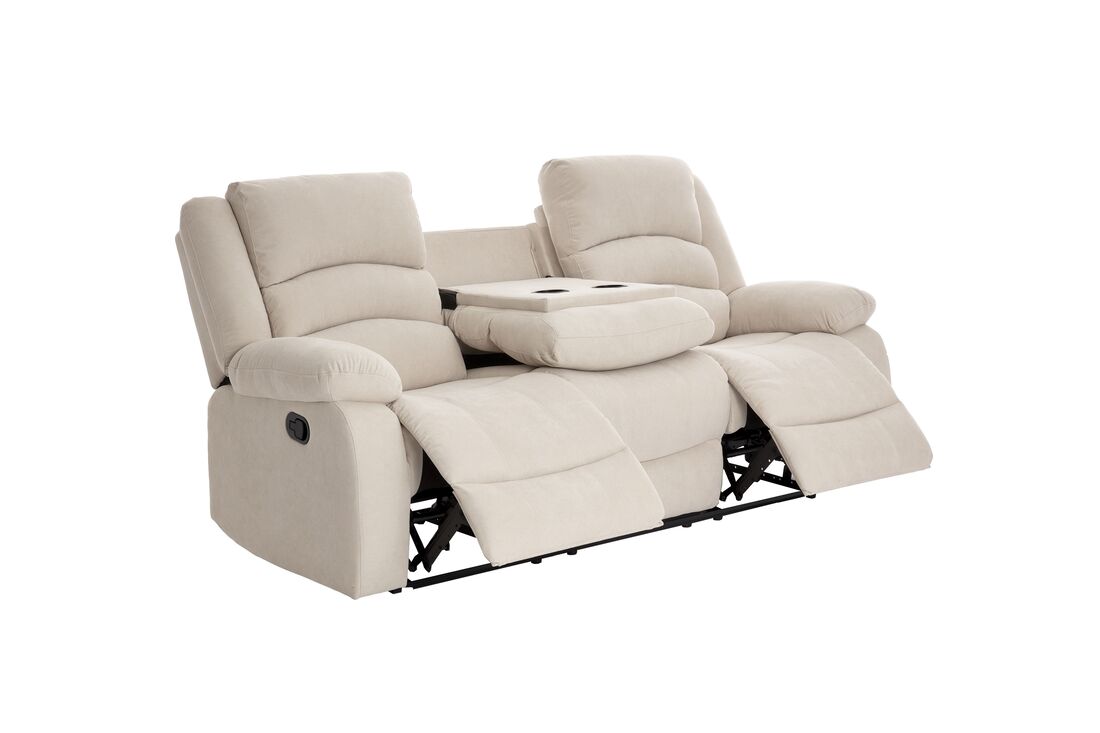 Dynamo Sand Fabric 3pc Reclining Set