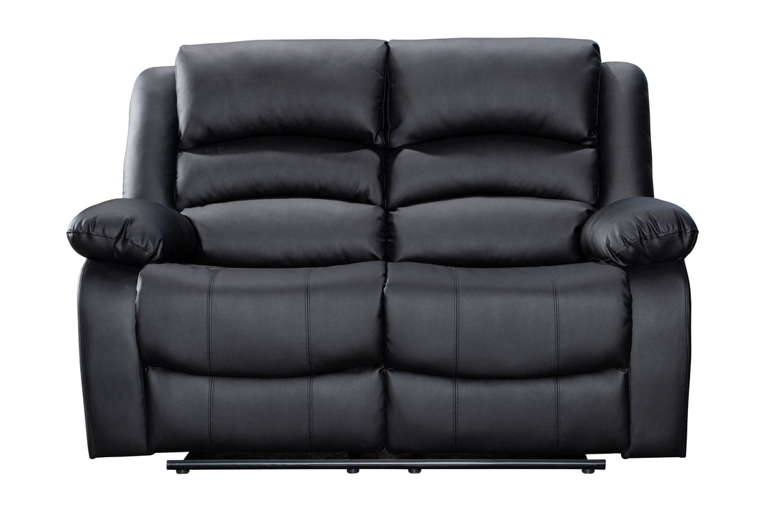 Dynamo Black PU 3pc Reclining  Set