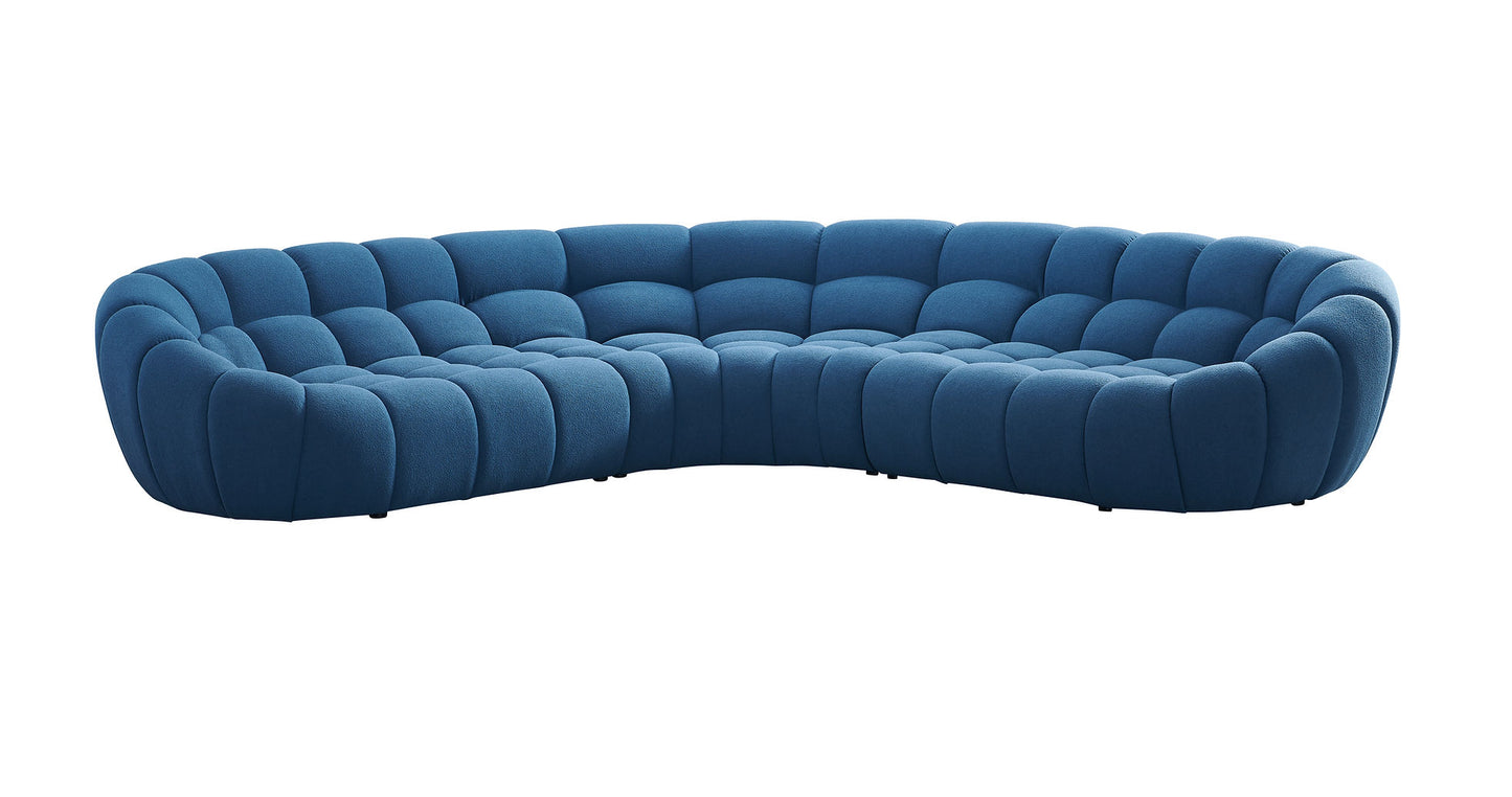 Bubbles Blue Teddy 124" OVERSIZE Sectional MI-2126