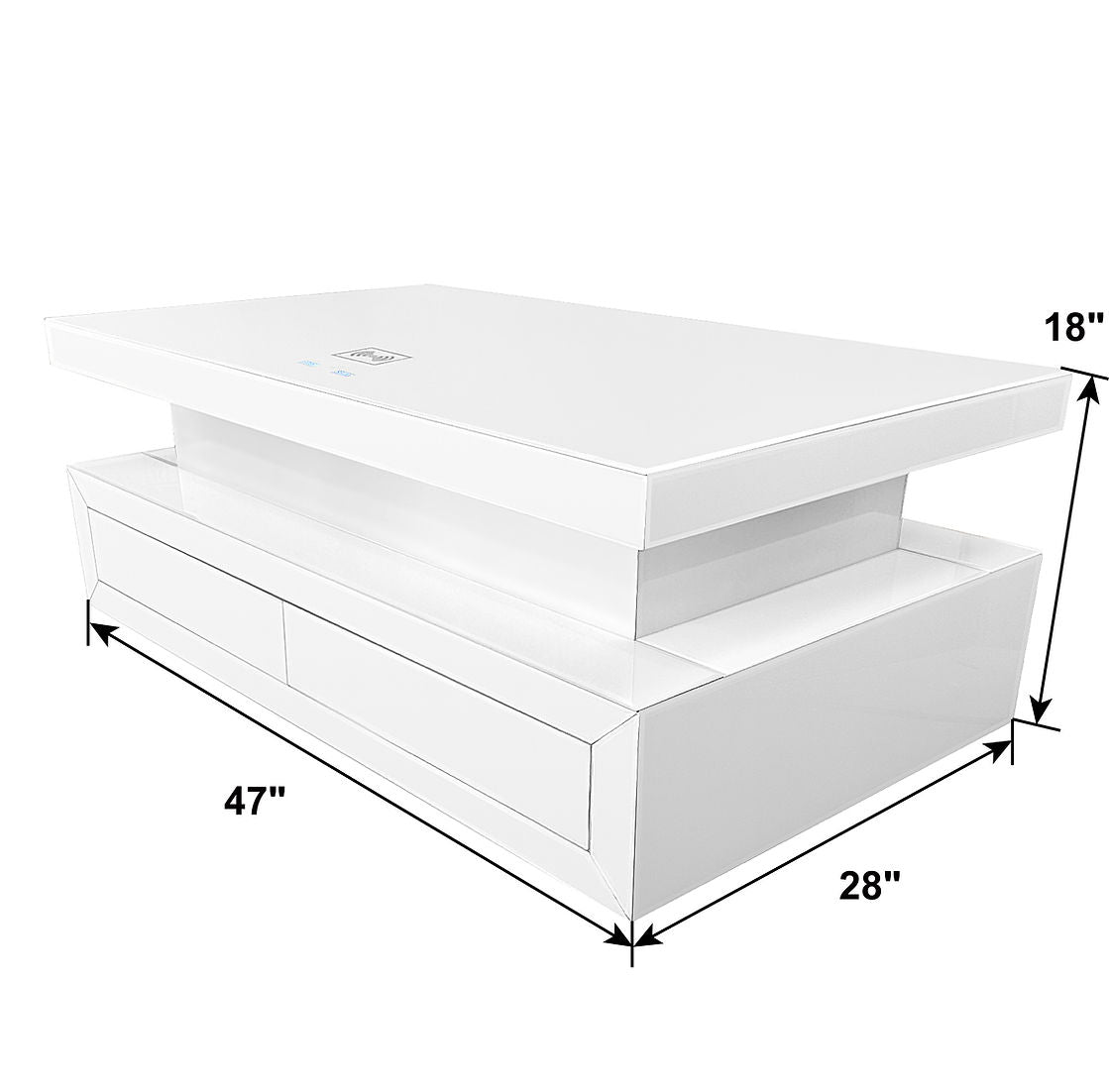 A-CT03 Alma White Coffee Table