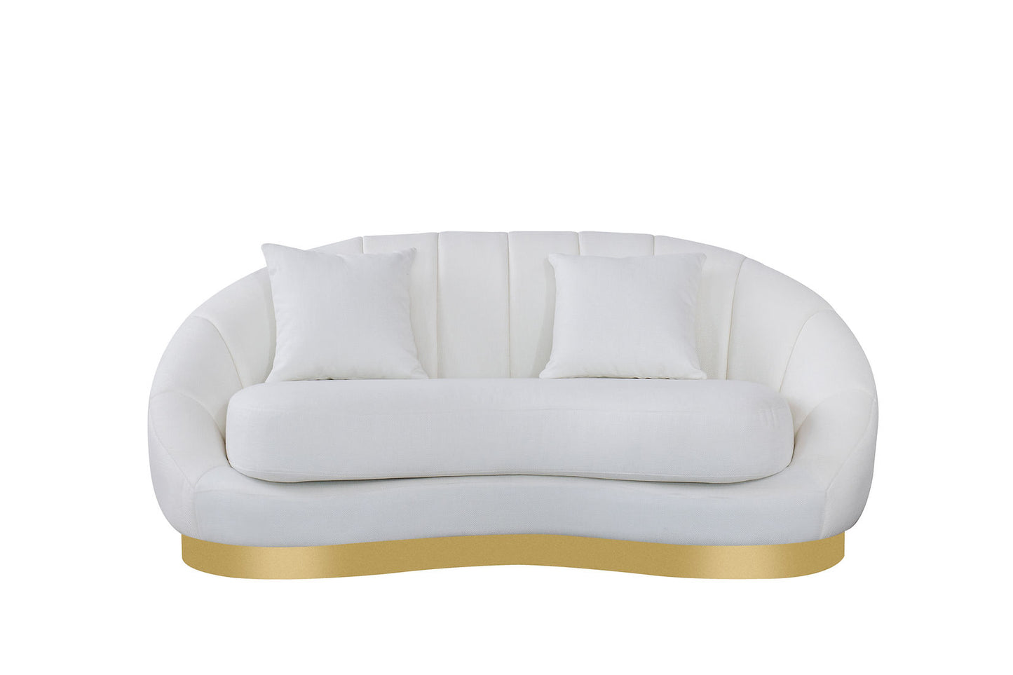 Olena Ivory Sofa and Loveseat  S4046