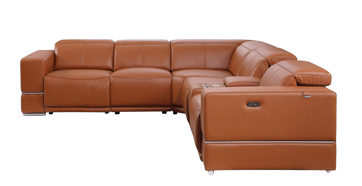 Franco Carmel  6pc 2-POWER Reclining Sectional MI-1122