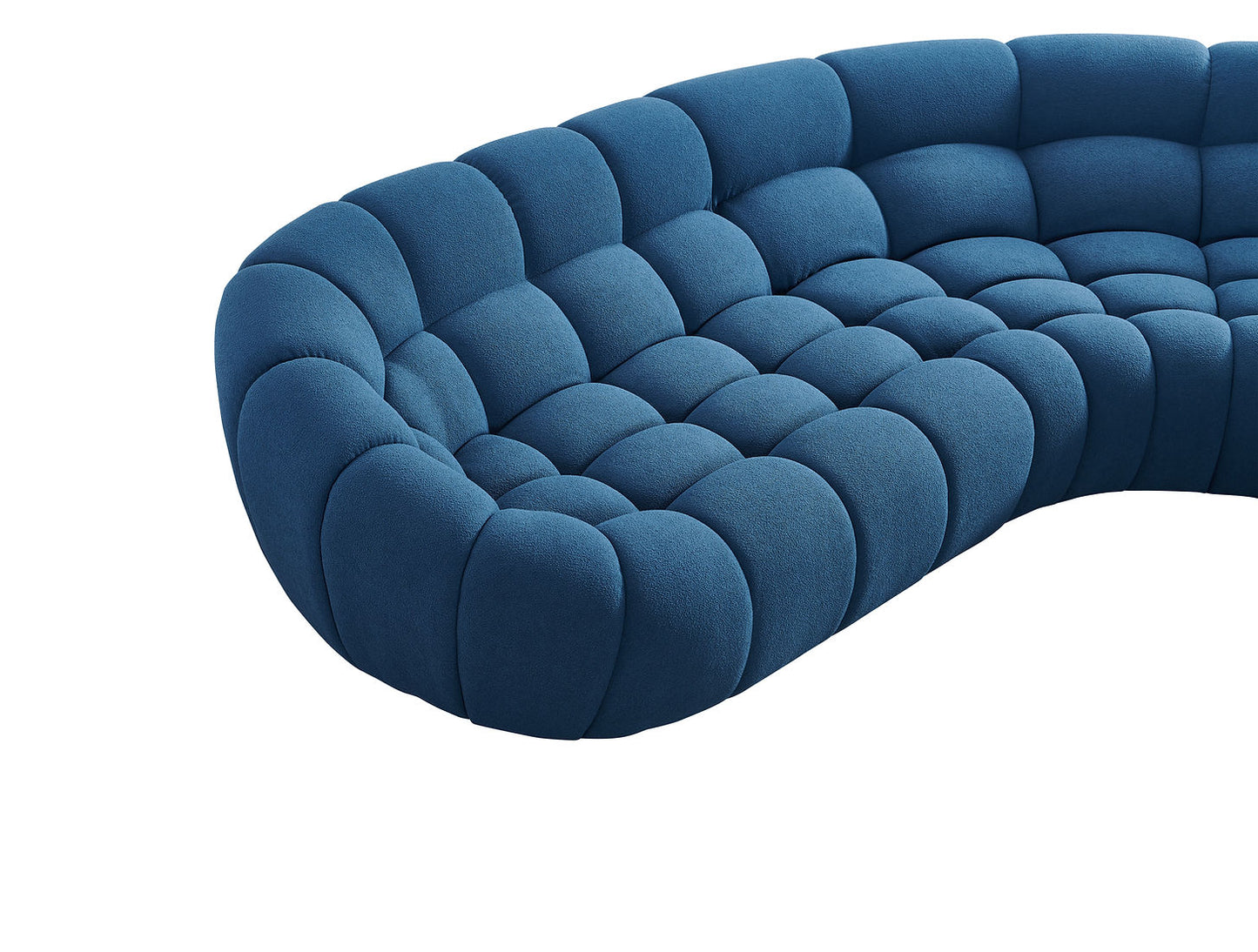 Bubbles Blue Teddy 124" OVERSIZE Sectional MI-2126