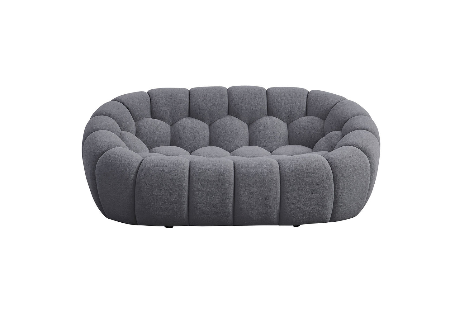 Bubbles Grey Teddy Sofa and Loveseat MI-2126