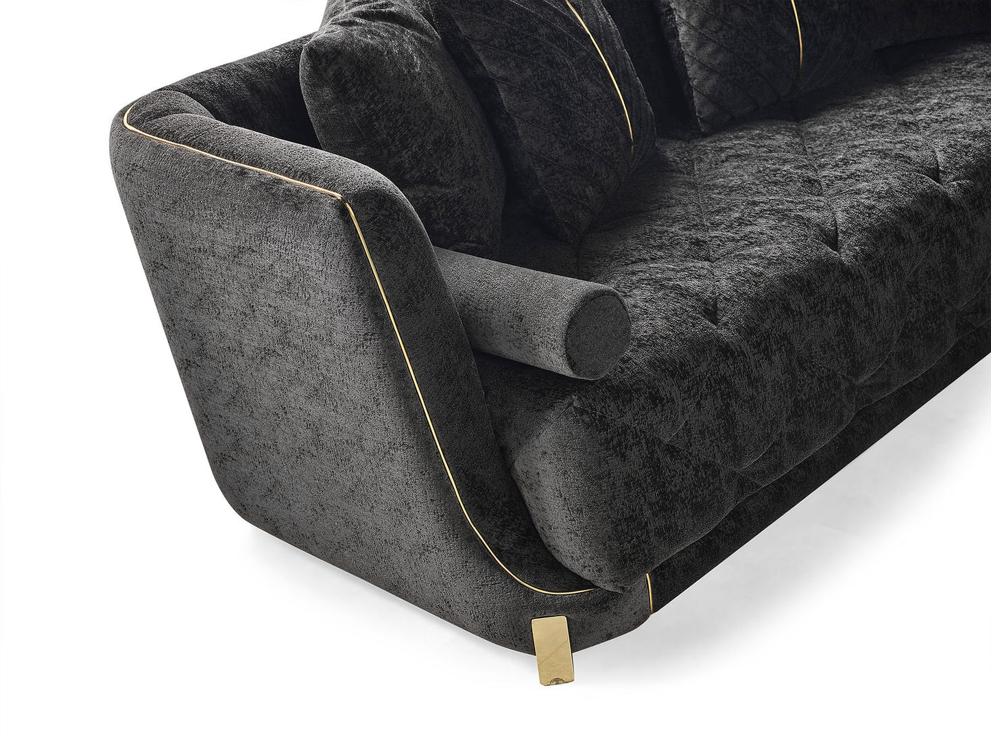 Elit Charcoal Sofa and Loveseat