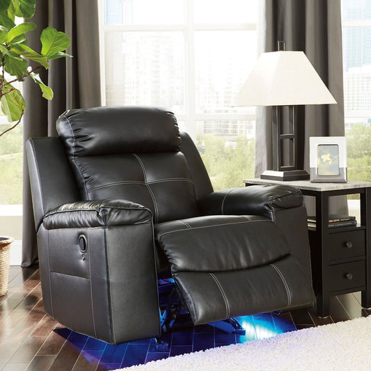 Kempton Black Recliner 82105