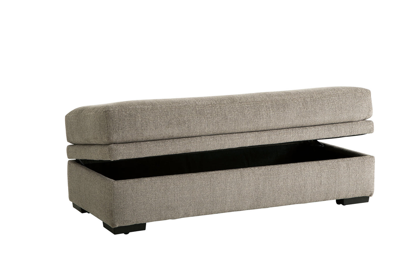 Bri Pewter Sectional with Ottoman S1674