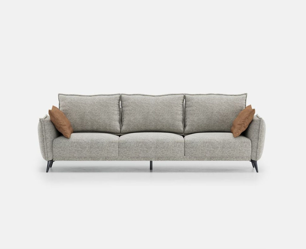 Bona Grey Linen 90" Sofa