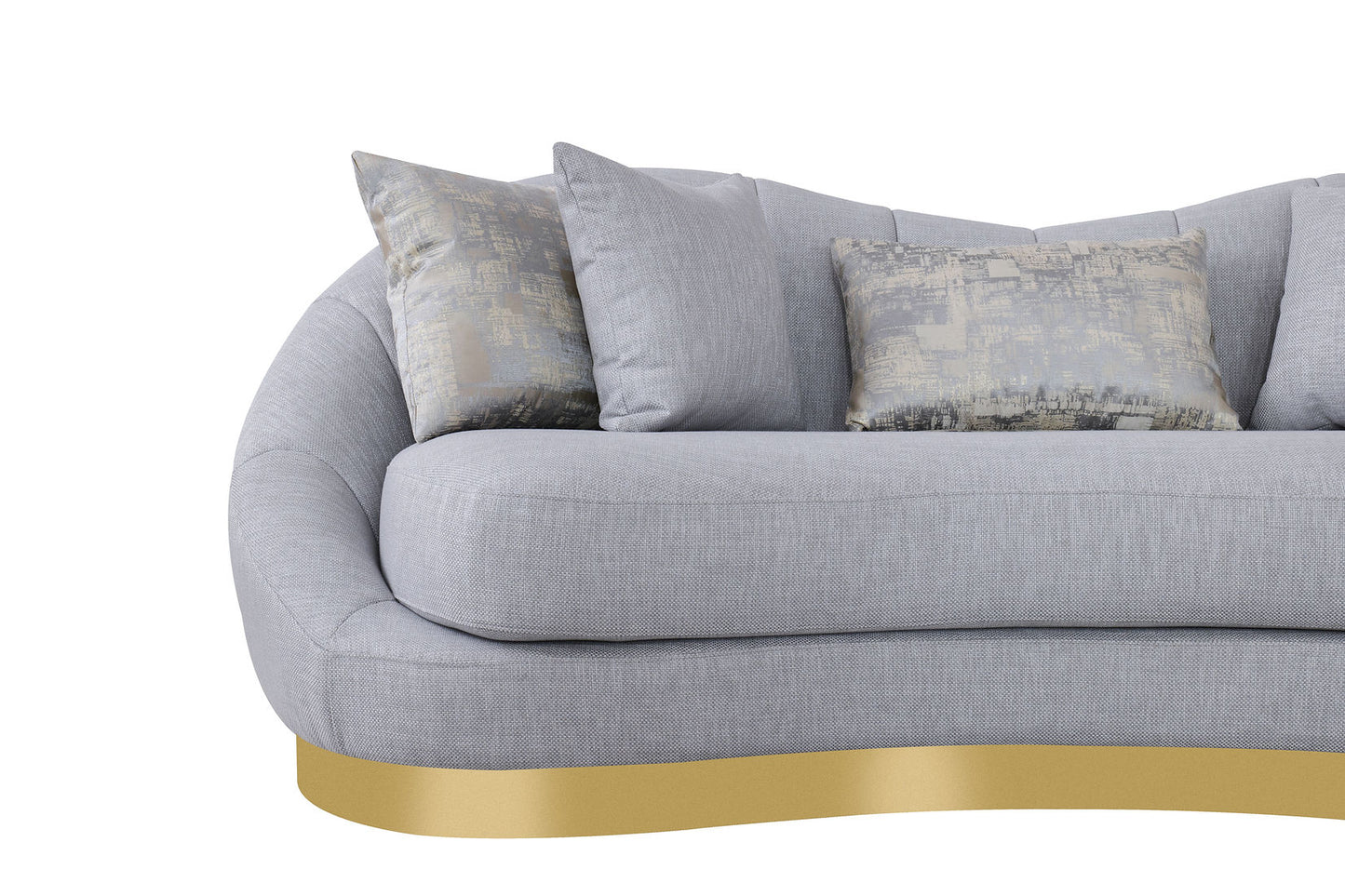 Olena Dove Grey Sofa and Loveseat  S4046