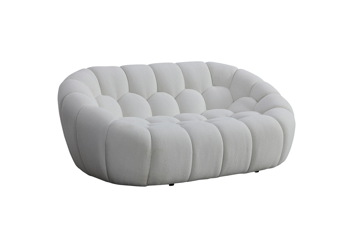 Bubbles White Teddy Sofa and Loveseat MI-2126