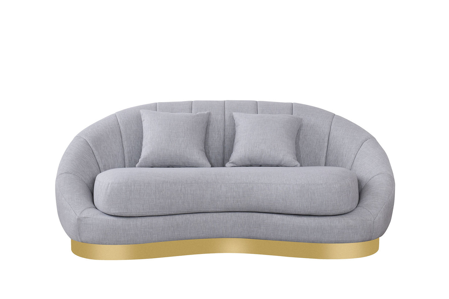 Olena Dove Grey Sofa and Loveseat  S4046