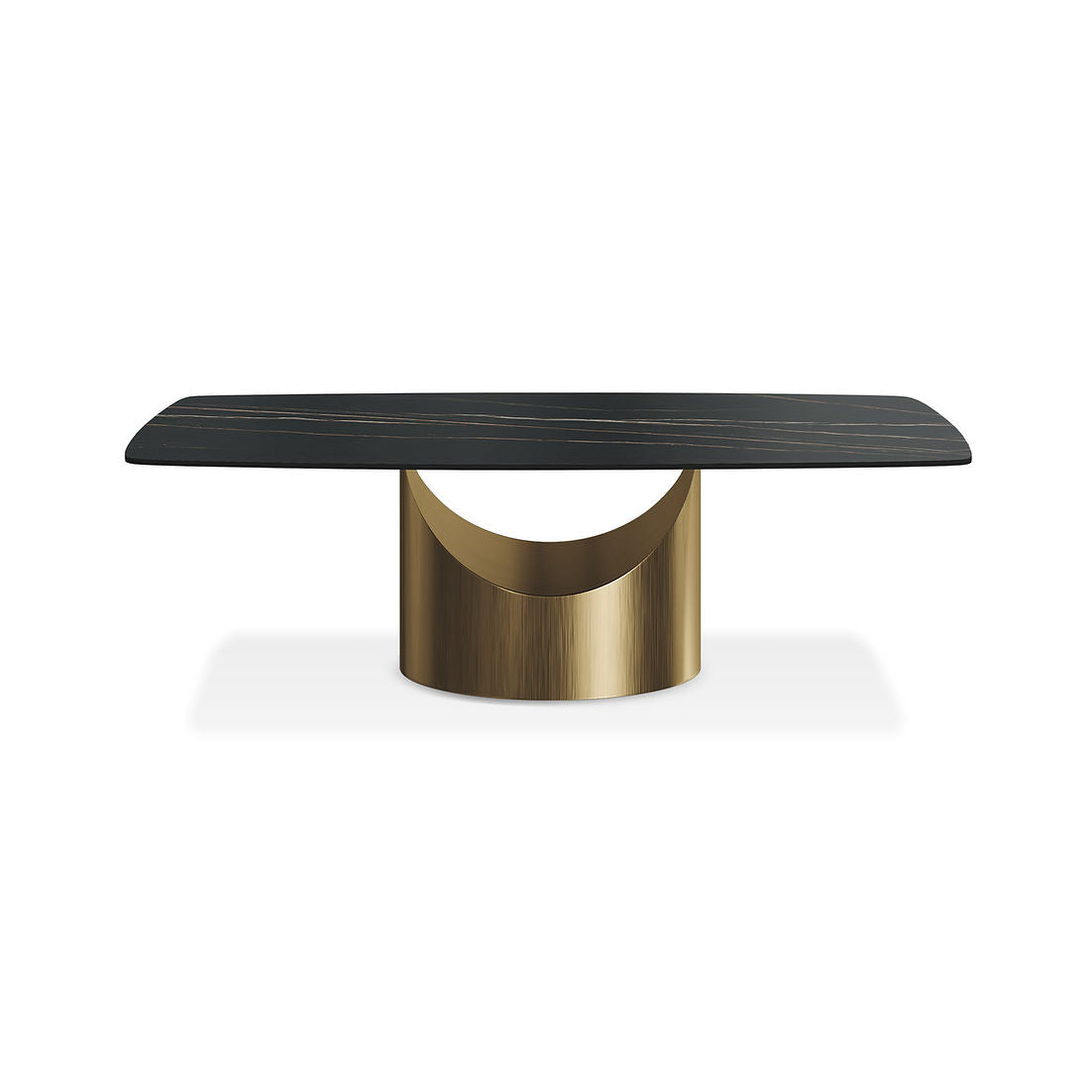 Lexi&Rani Black 7pcDiningRoomSet (Matte Sintered Stone)