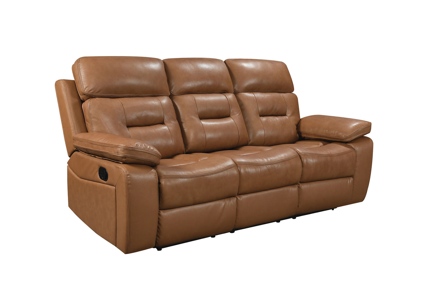 Dallas  Camel LEATHER 3pc Reclining Set S8232