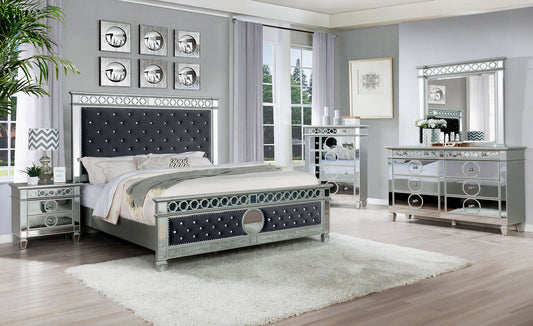 Bella Grey Velvet Bedroom Set B1852