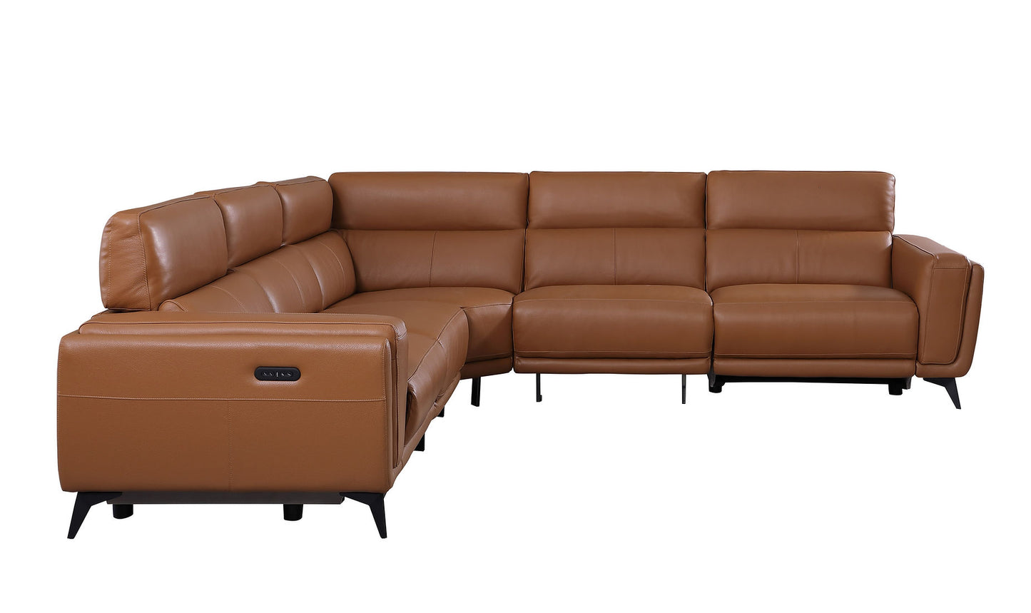 Lorenzo Camel 2-POWER Reclining Sectional MI-2311