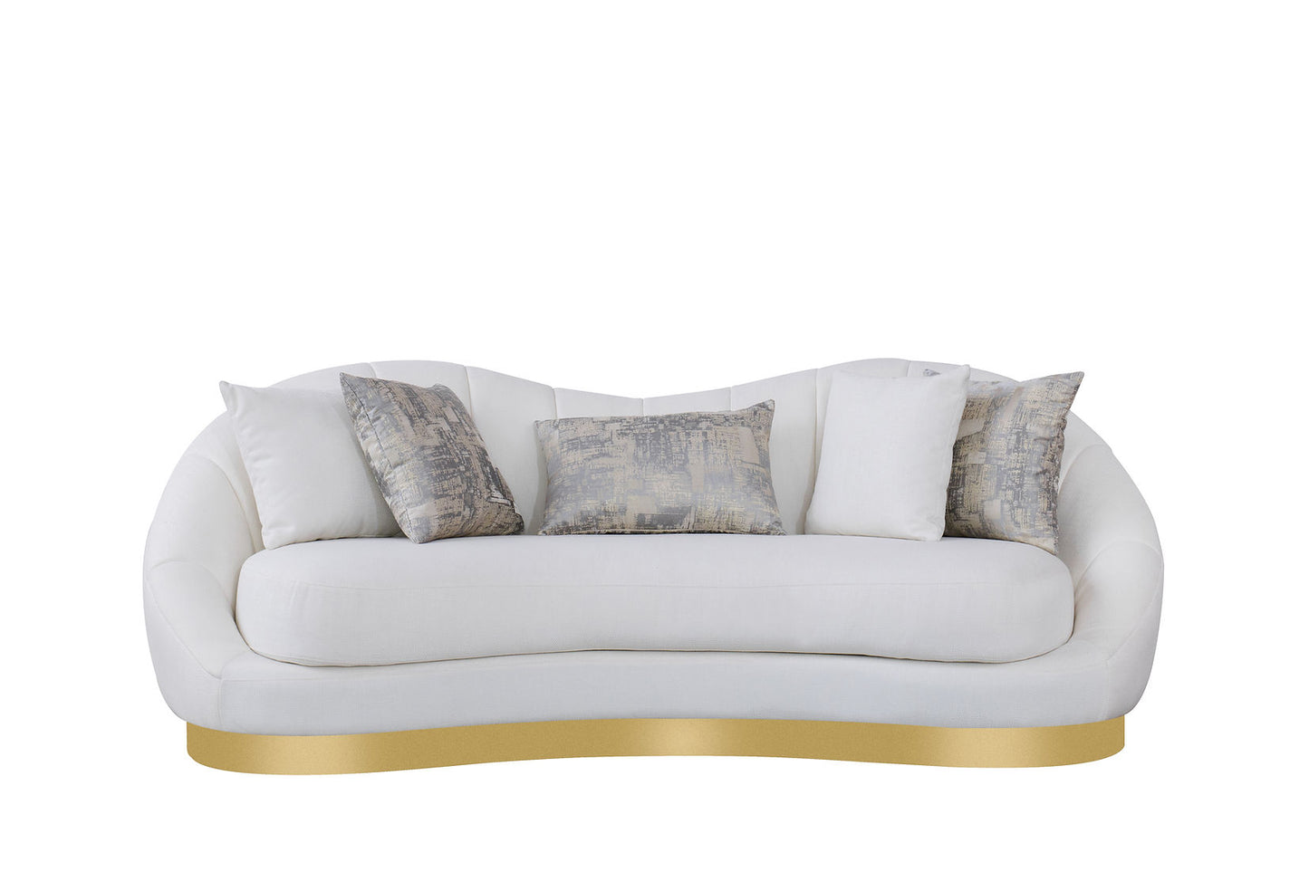 Olena Ivory Sofa and Loveseat  S4046