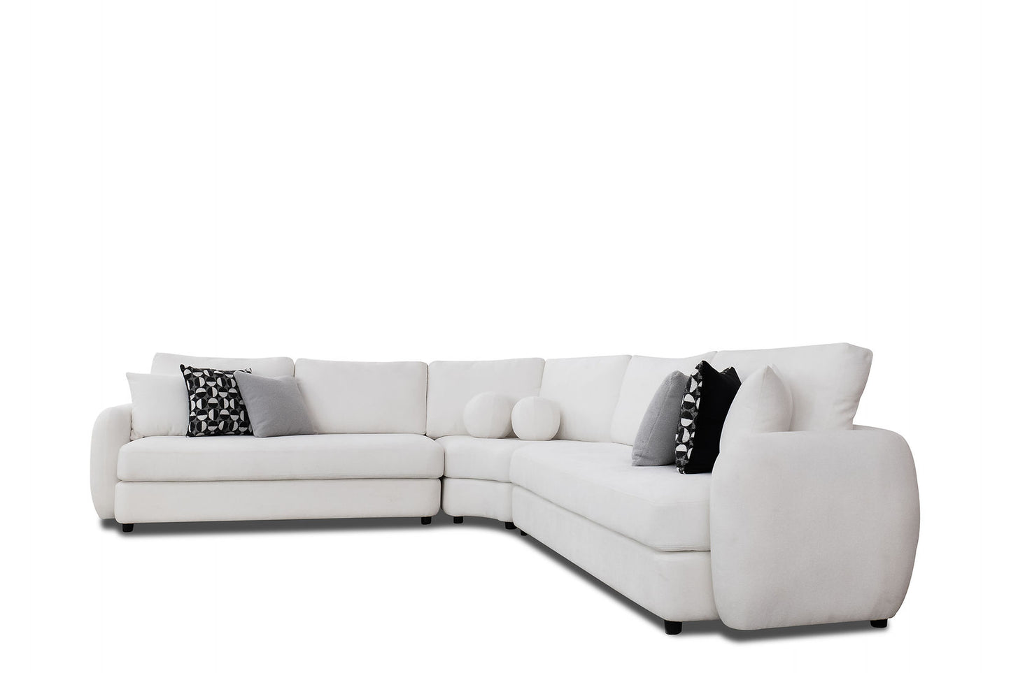 Cielo Beige Fabric Sectional S2040