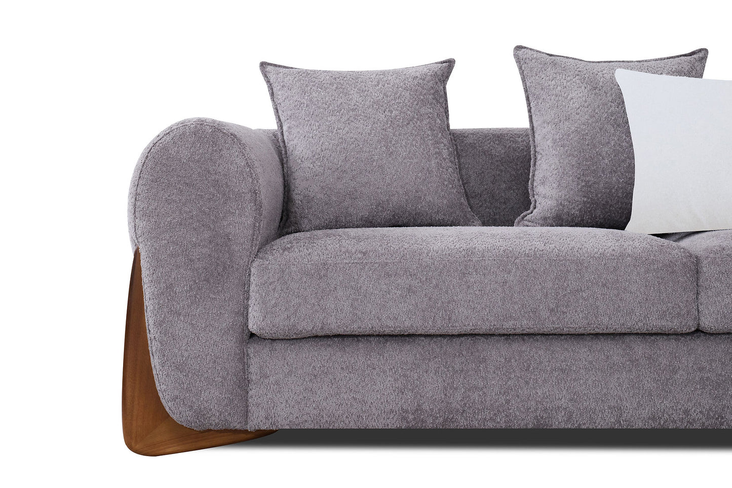 Stylus Pewter Fabric Sofa and Loveseat S4045