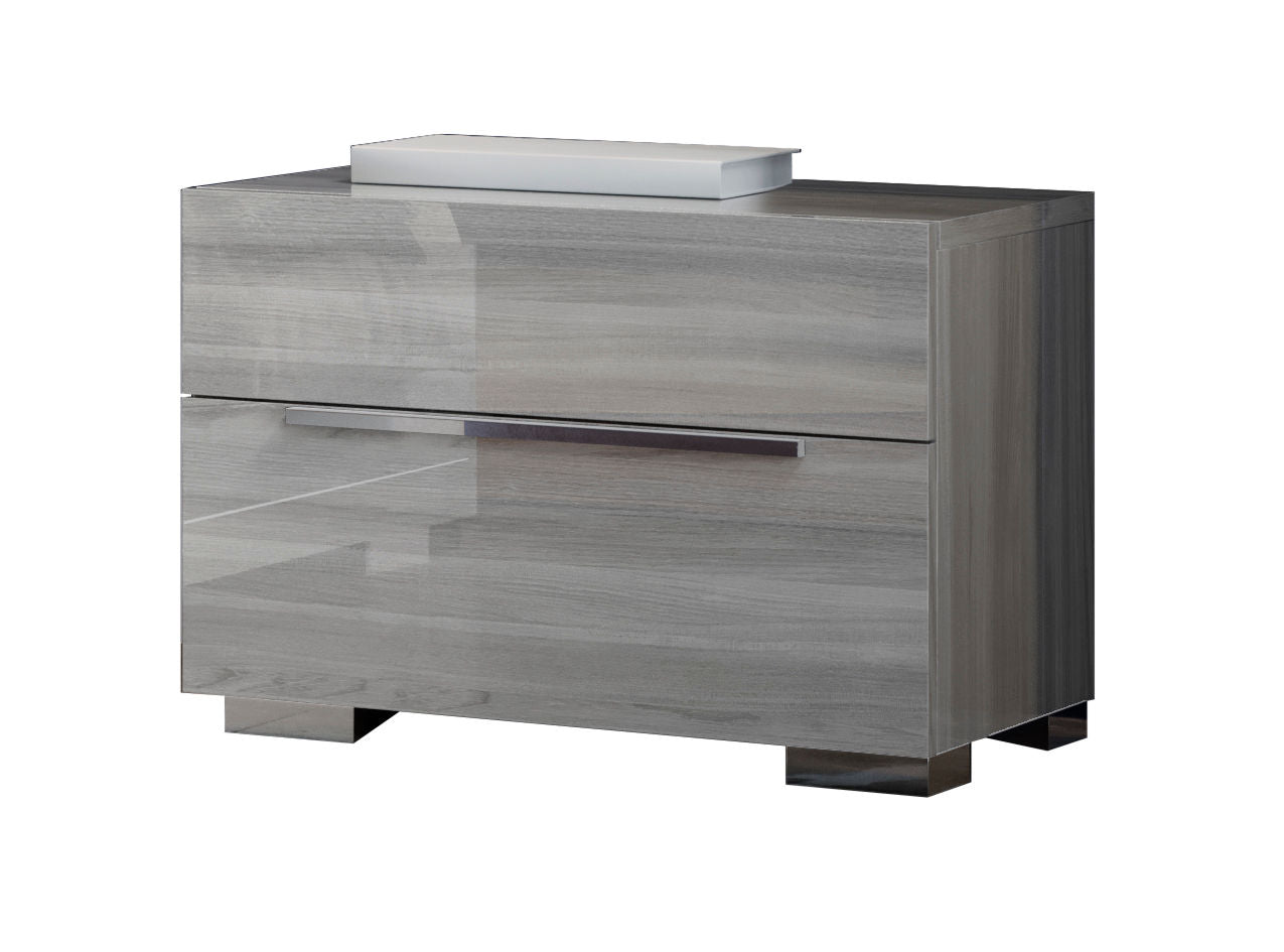 Premium Collection Grey LED Italian Bedroom Set