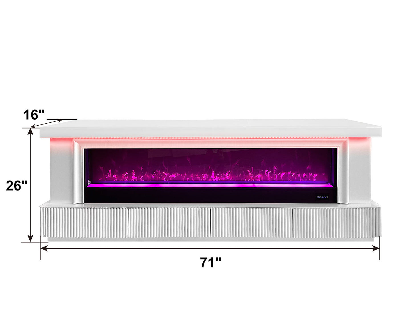 A-F03 Pebble LED/BLUETOOTH Fireplace