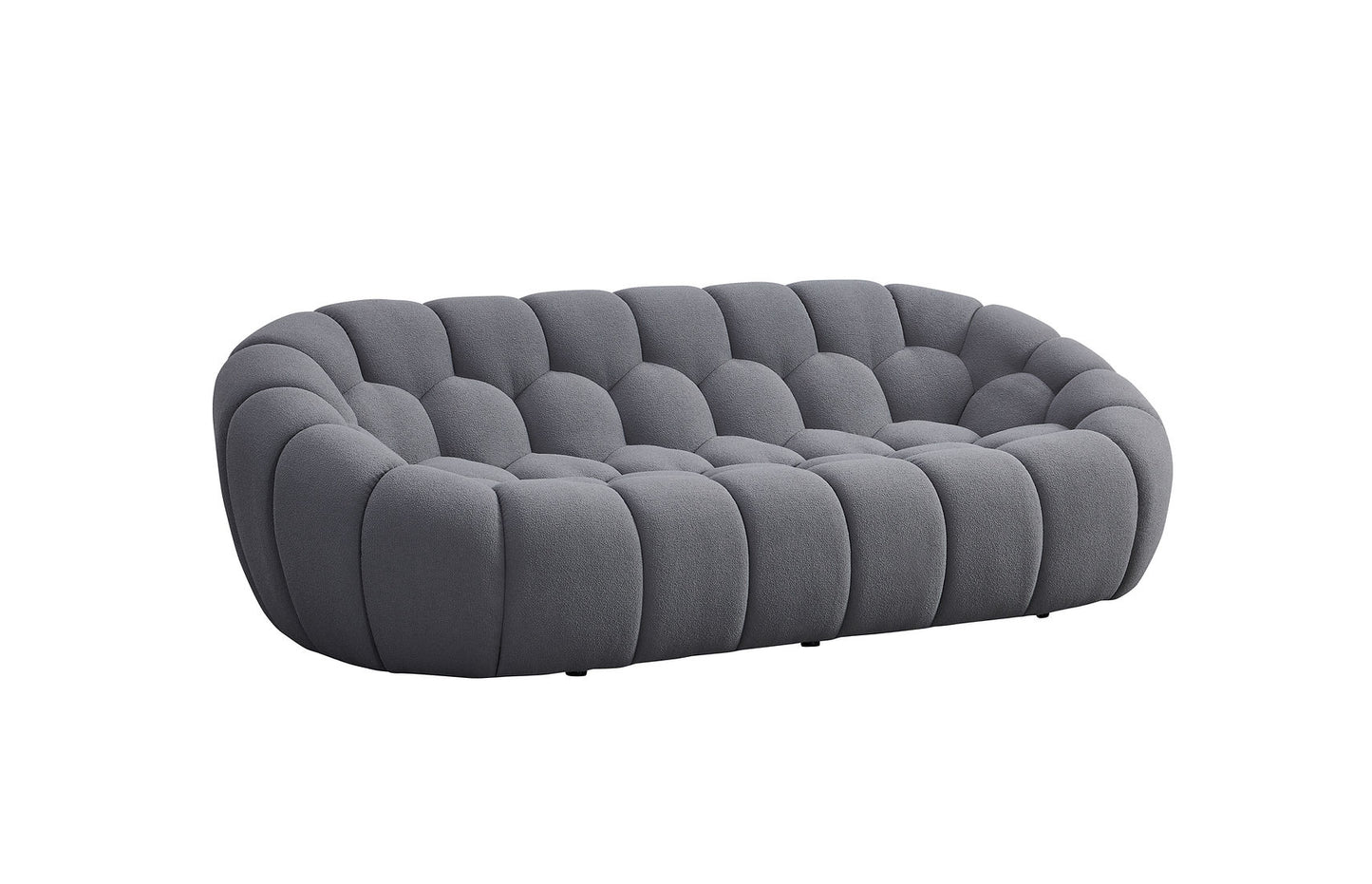 Bubbles Grey Teddy Sofa and Loveseat MI-2126