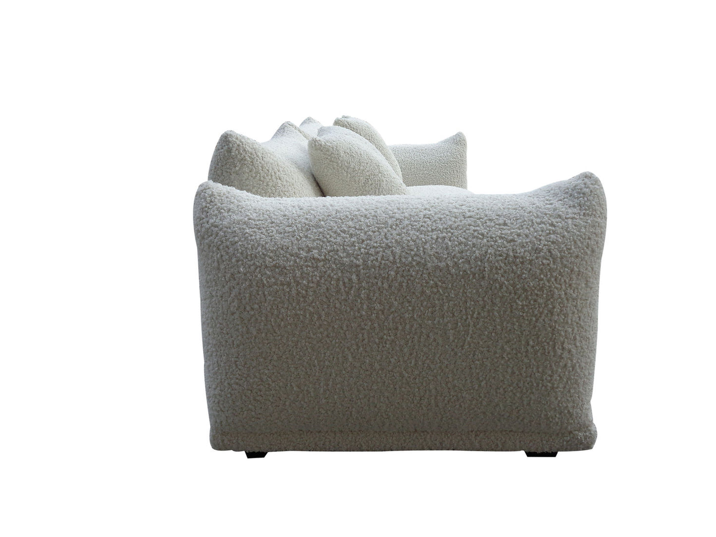 Homey White Fabric OVERSIZED Sofa & Chair S3131