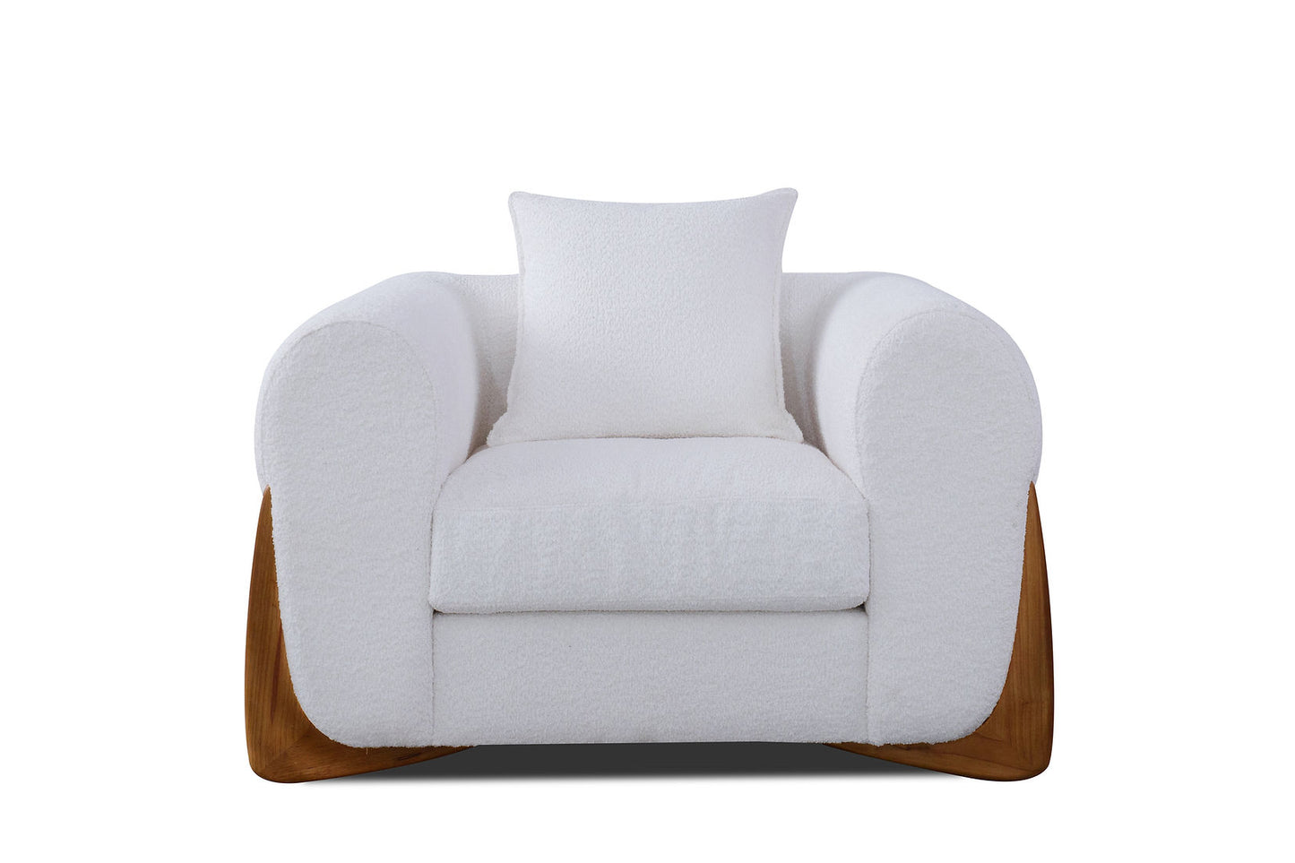 Stylus Ivory Fabric Sofa and Loveseat S4045