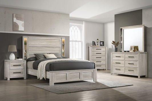 Mariana White-Wash Bedroom Set B2250