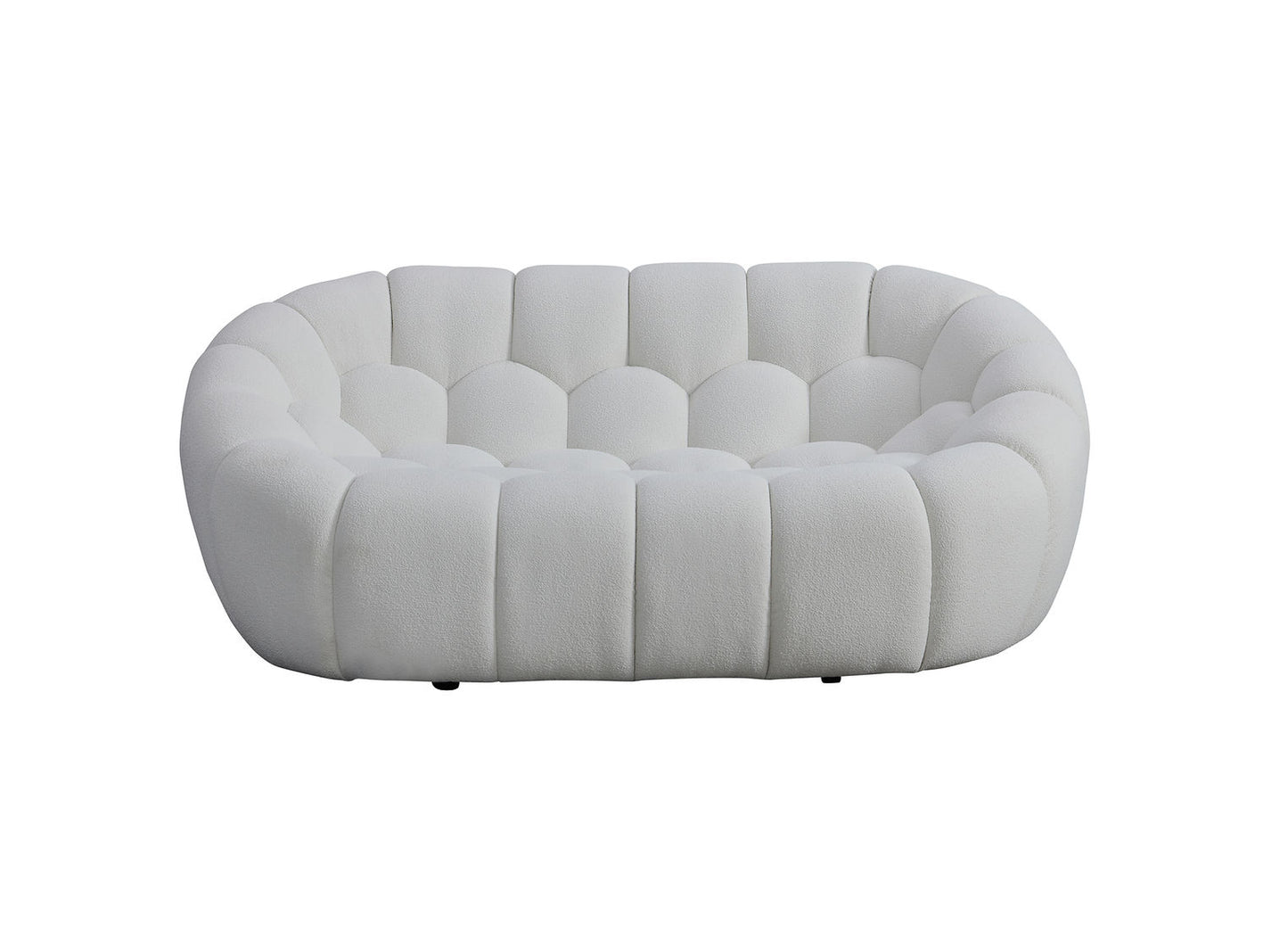 Bubbles White Teddy Sofa and Loveseat MI-2126