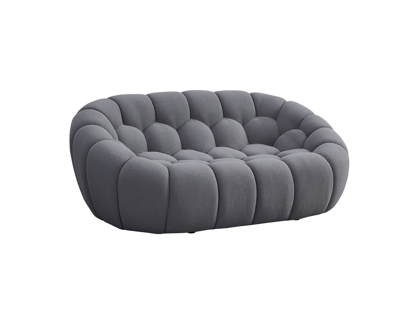 Bubbles Grey Teddy Sofa and Loveseat MI-2126