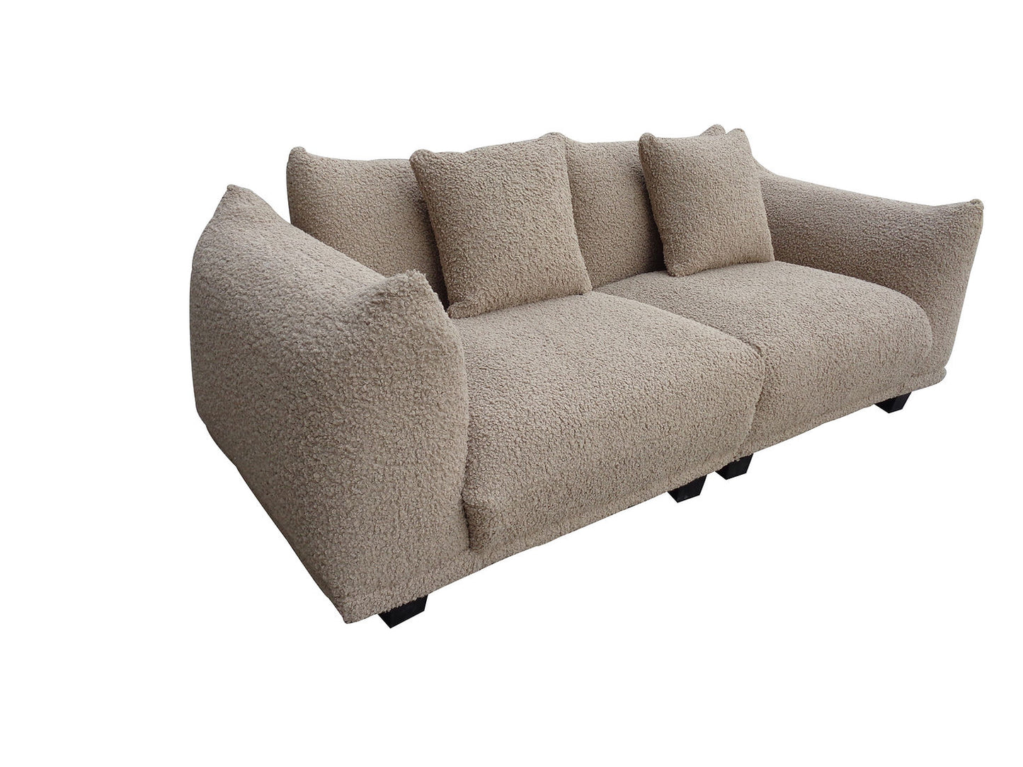 Homey Brown Fabric OVERSIZED Sofa & Chair S3131