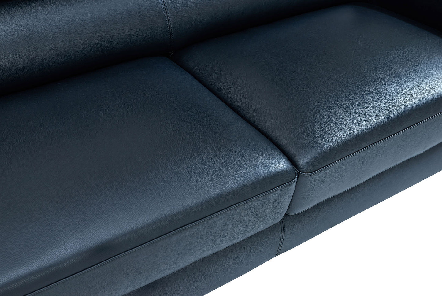 Soho Black LEATHER MATCH Sofa and Loveseat S8020