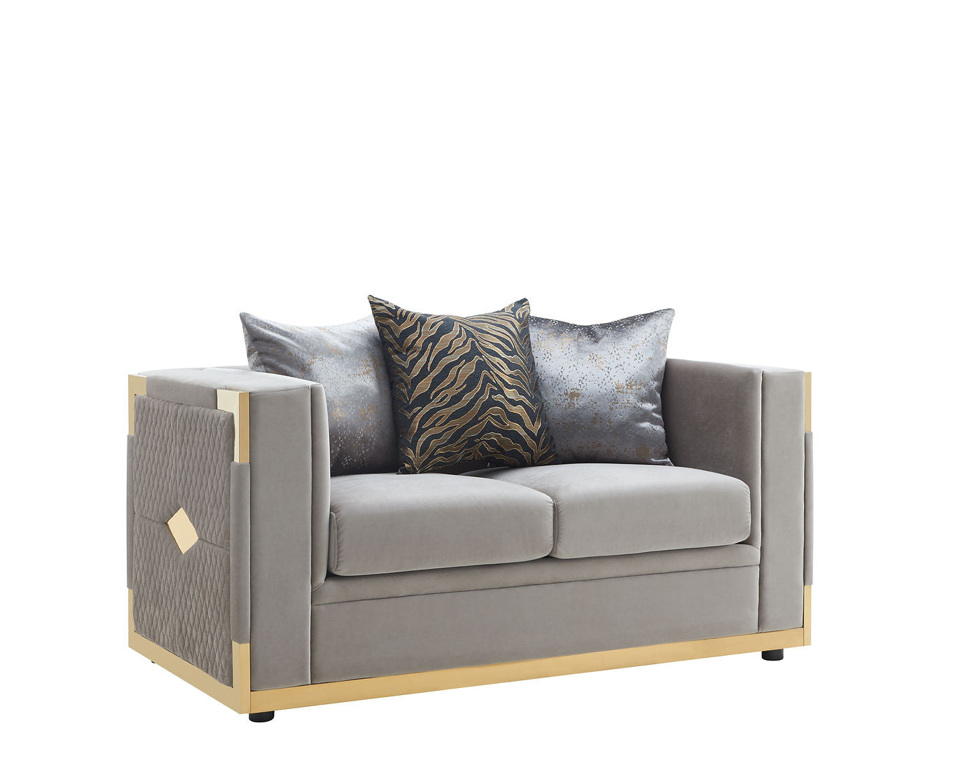 Juliet Taupe Sofa and Loveseat S3040