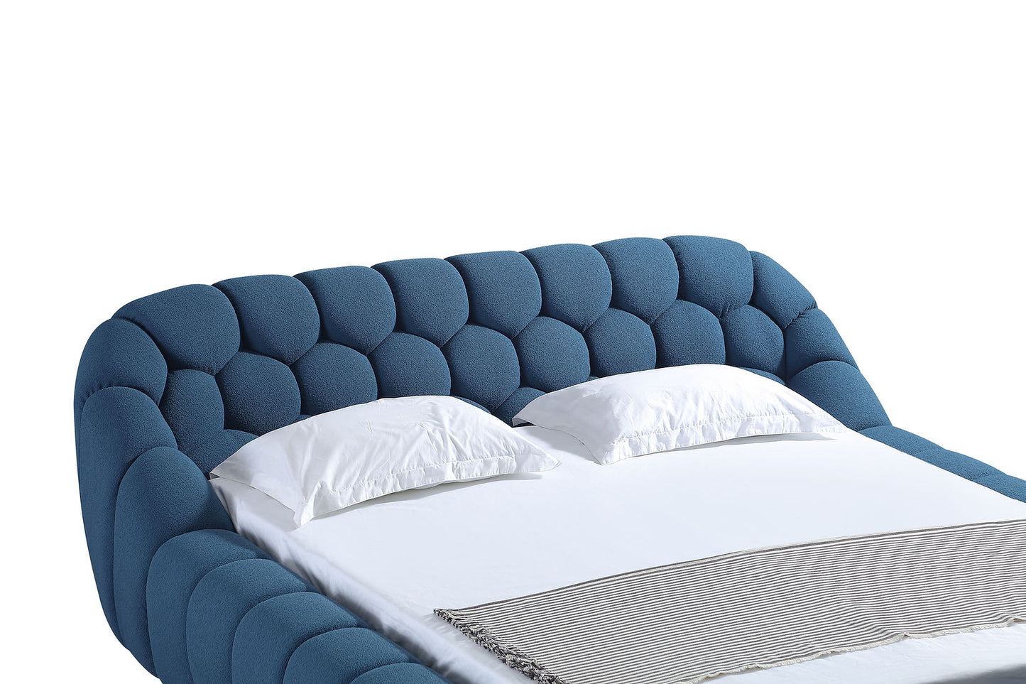 Bubbles Blue Teddy Queen Platform Bed B127