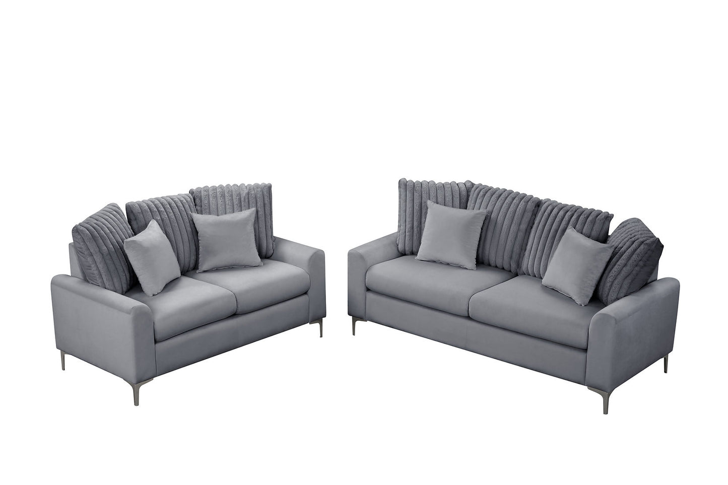 Elina Grey Sofa and Loveseat S150