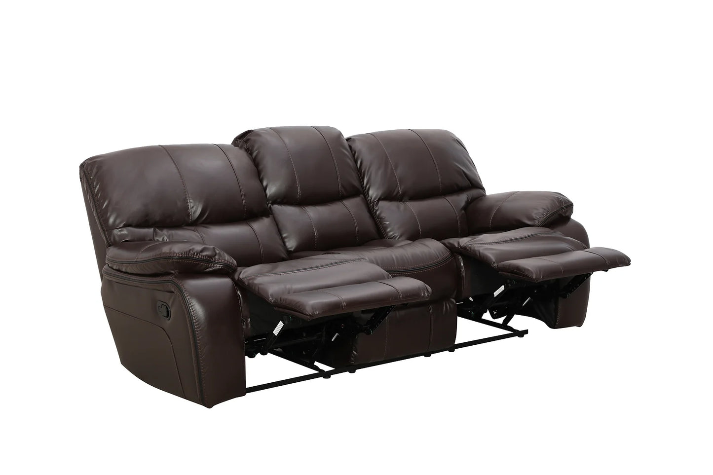 Madrid Brown 3pc Reclining Set S9931