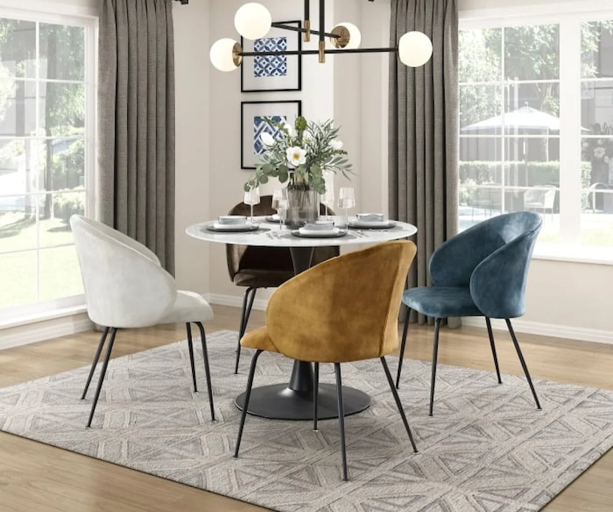 Cosmo 5pc Dining Room Set 5920