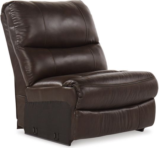 Family Circle Dark Brown 4pc RAF POWER Reclining Sectional