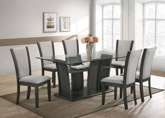 Florida Grey 7pc Dining Room Set