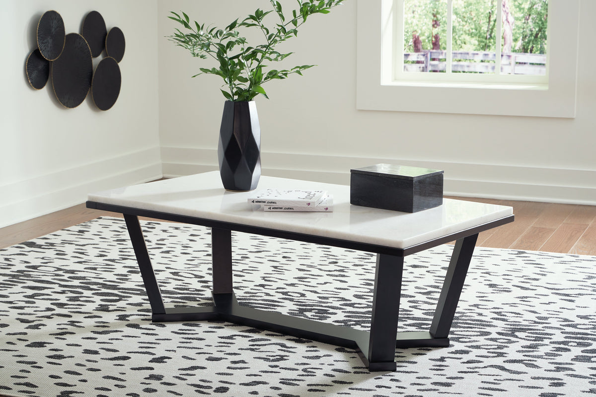 Fostead White/Espresso Coffee Table

T770