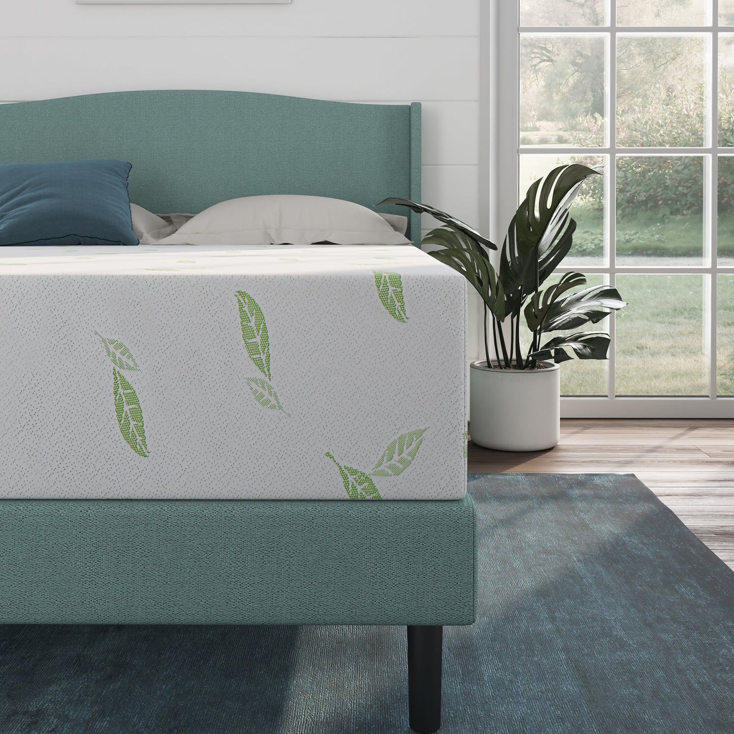 Anula King Green Tea Infused 12" Memory Foam Mattress