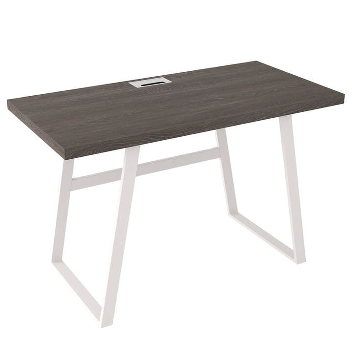 Gray/Antique White Office Desk H287