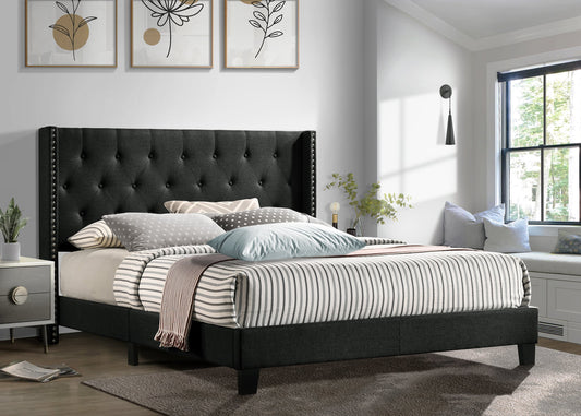 Katy  King Platform Bed Charcoal HH760