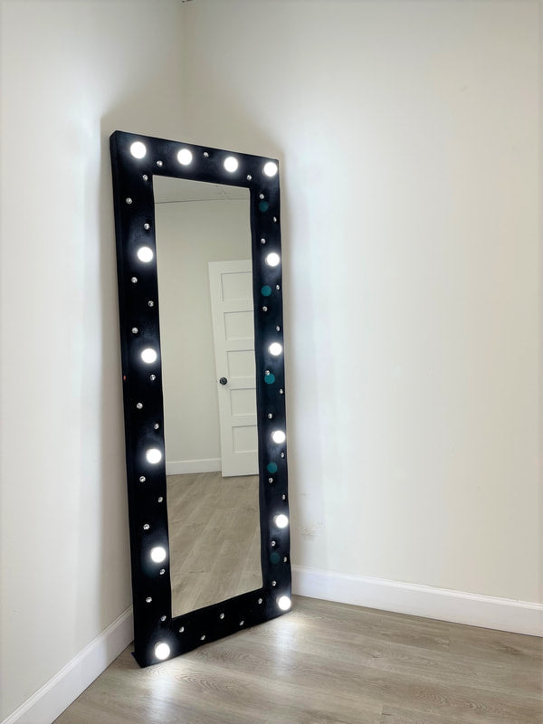 Princess Black  Floor Mirror