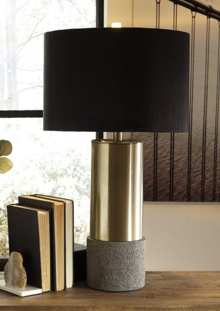 Jacek Gray/Brass Finish Table Lamp (2/PC Set) L243164