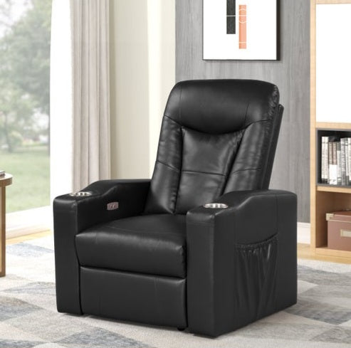 Madison Black Power Recliner