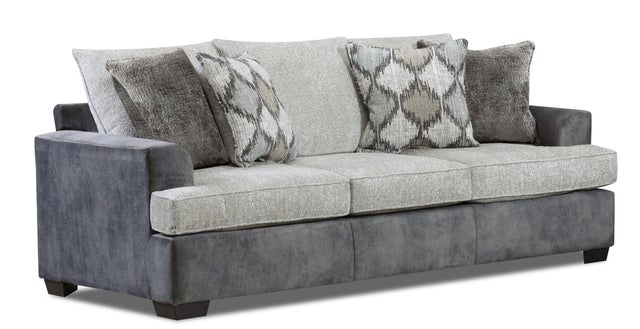 7400 Charcoal Sofa and Loveseat