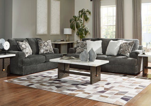 Karinne Smoke Sofa and Loveseat 31402